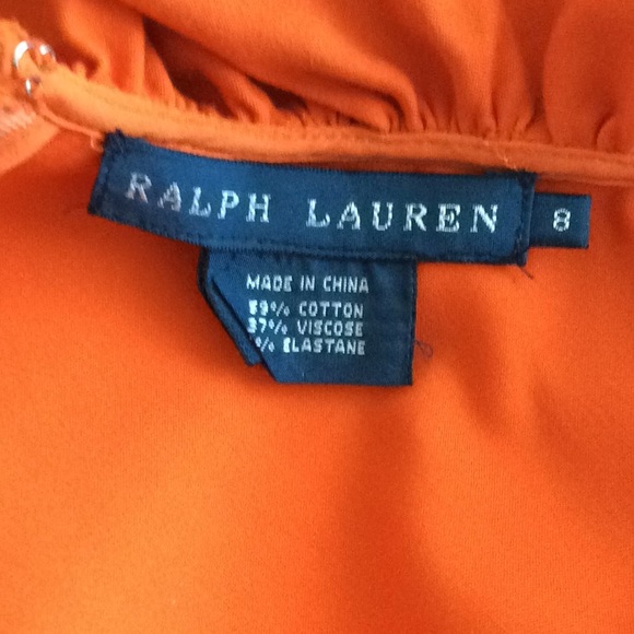 Ralph Lauren Blue Label Orange Dress - Picture 4 of 4